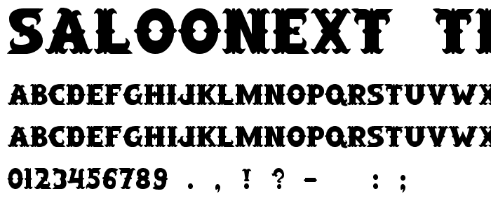 SaloonExt Th font